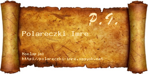 Polareczki Imre névjegykártya
