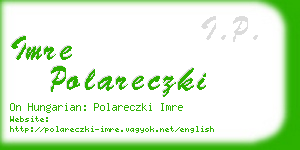 imre polareczki business card